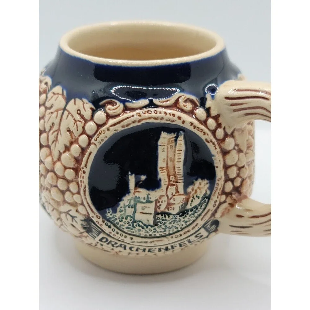 Vintage Gerz West German Castle Stein Small Mug Cup